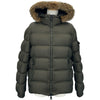 モンクレール MONCLER MARQUE ダウンジャケット カーキ ナイロン メンズ ダウンジャケット