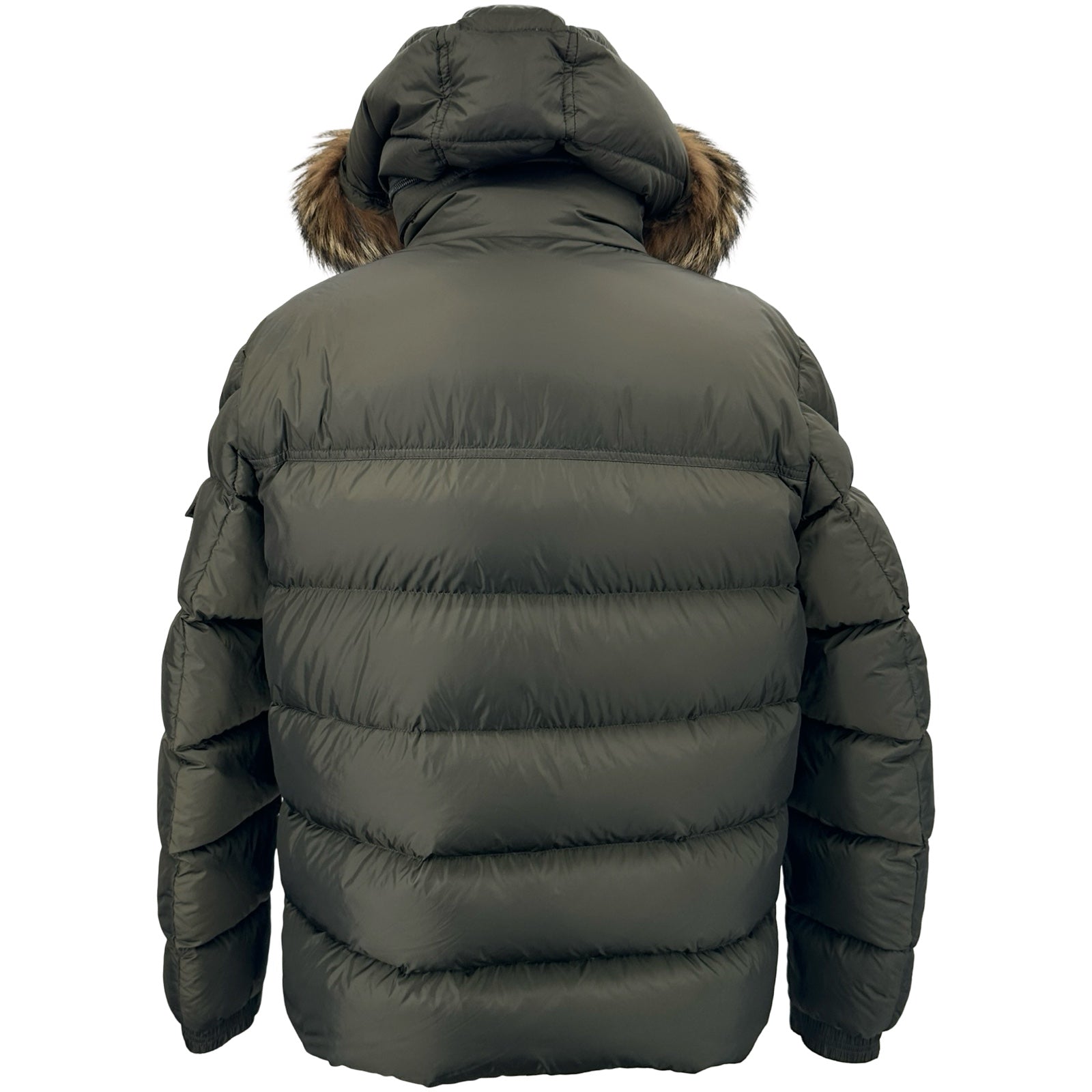 モンクレール MONCLER MARQUE ダウンジャケット カーキ ナイロン