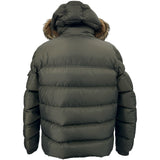 モンクレール MONCLER MARQUE ダウンジャケット カーキ ナイロン メンズ ダウンジャケット