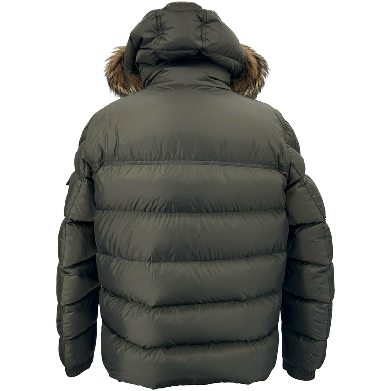 モンクレール MONCLER MARQUE ダウンジャケット カーキ ナイロン