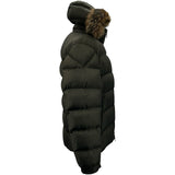 モンクレール MONCLER MARQUE ダウンジャケット カーキ ナイロン メンズ ダウンジャケット