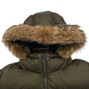 モンクレール MONCLER MARQUE ダウンジャケット カーキ ナイロン メンズ ダウンジャケット
