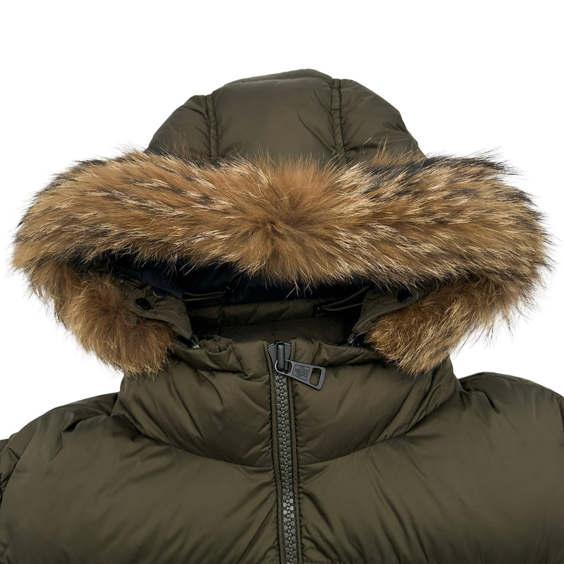 モンクレール MONCLER MARQUE ダウンジャケット カーキ ナイロン