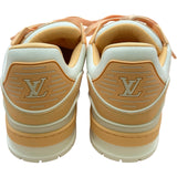 ルイ・ヴィトン LOUIS VUITTON トレイナーライン ローカットスニーカー MS0234 オレンジ レザー メンズ スニーカー