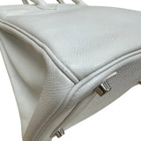 エルメス HERMES バーキン30 □L刻印 ホワイト シルバー金具 エプソン レディース ハンドバッグ