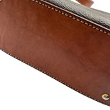セリーヌ CELINE マカダム ショルダーバッグ ブラウン PVCコーティングキャンバス/レザー レディース ショルダーバッグ
