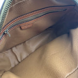 セリーヌ CELINE マカダム ショルダーバッグ ブラウン PVCコーティングキャンバス/レザー レディース ショルダーバッグ