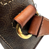 セリーヌ CELINE マカダム ショルダーバッグ ブラウン PVCコーティングキャンバス/レザー レディース ショルダーバッグ