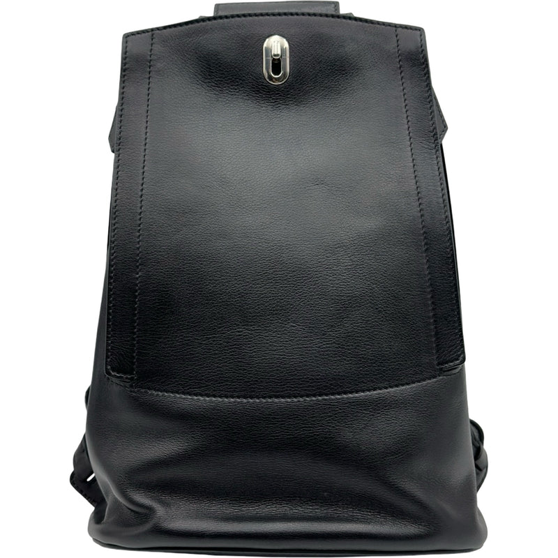 エルメス HERMES サックアド GR24 X刻印 ブラック シルバー金具