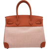 エルメス HERMES バーキン30 U刻印 エクリュ/キュイーブル シルバー金具 トワル スイフト レディース ハンドバッグ