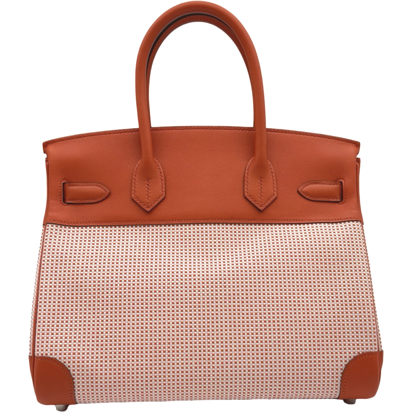 エルメス HERMES バーキン30 U刻印 エクリュ/キュイーブル シルバー