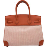 エルメス HERMES バーキン30 U刻印 エクリュ/キュイーブル シルバー金具 トワル スイフト レディース ハンドバッグ