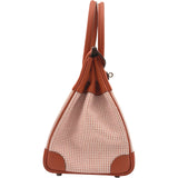 エルメス HERMES バーキン30 U刻印 エクリュ/キュイーブル シルバー金具 トワル スイフト レディース ハンドバッグ