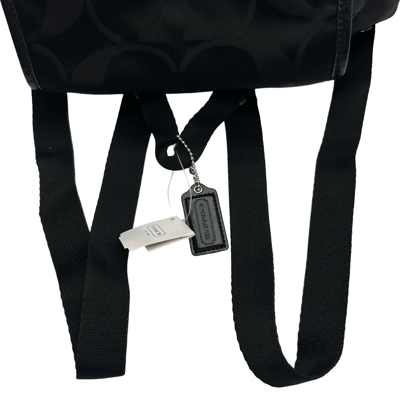 コーチ COACH シグネチャー バックパック F77350 ブラック ナイロン
