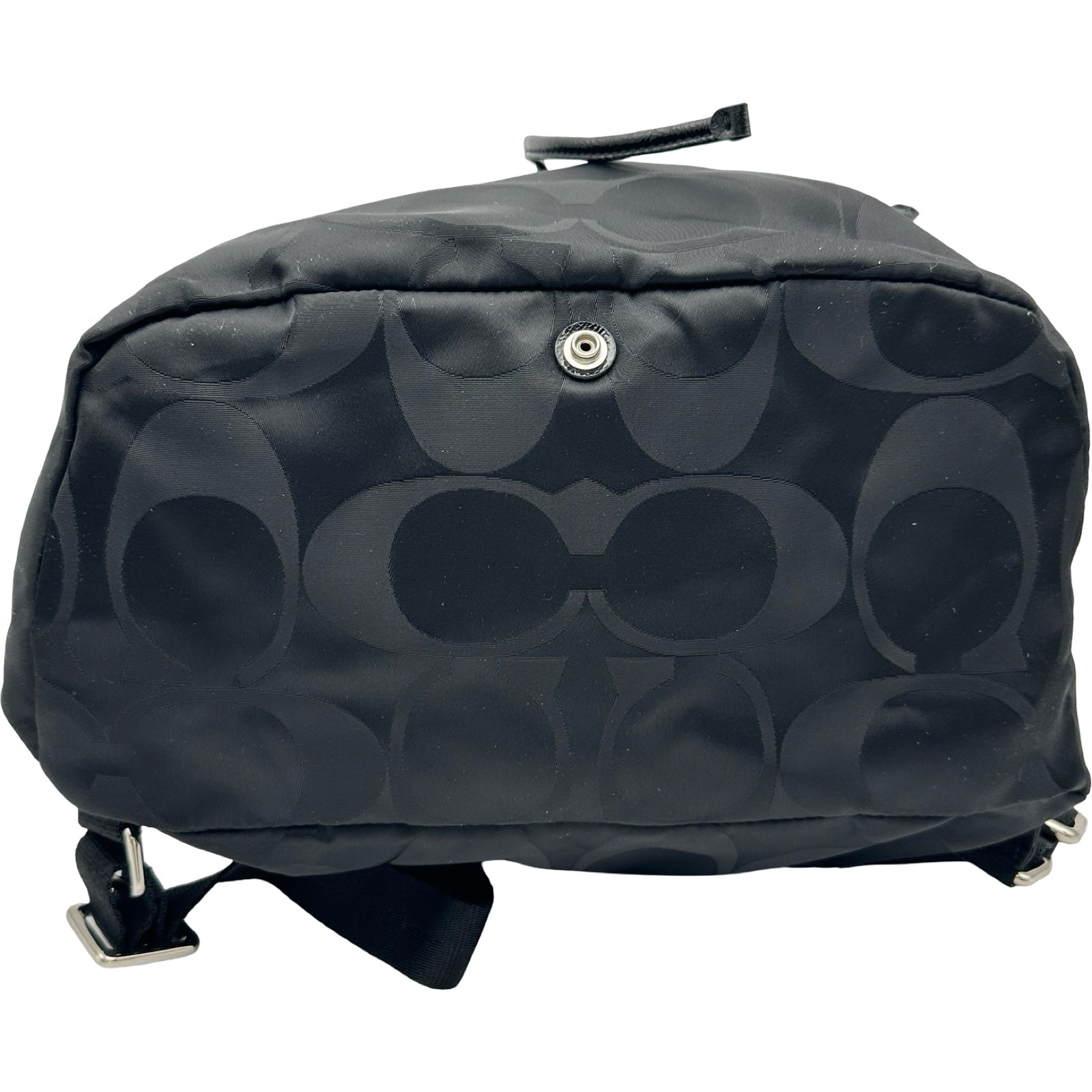 【美品】COACH　コーチ　 シグネチャー バックパック リュック コーチ COACH シグネチャー バックパック F77350 ブラック ナイロン