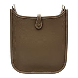 エルメス HERMES エヴリン TPM G刻 エトゥープ シルバー金具 トゴ レディース ショルダーバッグ
