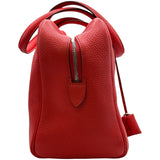 エルメス HERMES ヴィクトリア2 35 D刻印 ルージュクー シルバー金具 トリヨン レディース ショルダーバッグ