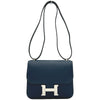 エルメス HERMES コンスタンス3ミニ ヴェルソ Z刻印 ブルー系 シルバー金具 スイフト レディース ショルダーバッグ