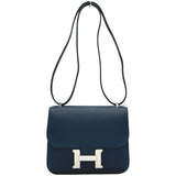 エルメス HERMES コンスタンス3ミニ ヴェルソ Z刻印 ブルー系 シルバー金具 スイフト レディース ショルダーバッグ