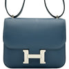 エルメス HERMES コンスタンス3ミニ ヴェルソ Z刻印 ブルー系 シルバー金具 スイフト レディース ショルダーバッグ