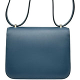 エルメス HERMES コンスタンス3ミニ ヴェルソ Z刻印 ブルー系 シルバー金具 スイフト レディース ショルダーバッグ
