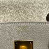 エルメス HERMES バーキン30 G刻印 クレ ゴールド金具 トゴ レディース ハンドバッグ