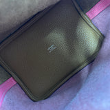 エルメス HERMES ピコタンロックPM カザック Y刻印 ローズアザレ/セサミ シルバー金具 トリヨン レディース ハンドバッグ