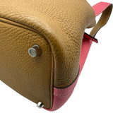 エルメス HERMES ピコタンロックPM カザック Y刻印 ローズアザレ/セサミ シルバー金具 トリヨン レディース ハンドバッグ
