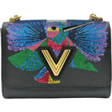 ルイ・ヴィトン LOUIS VUITTON ツイストMM M54720 ノワール/マッチ エピ/スパンコール レディース ショルダーバッグ