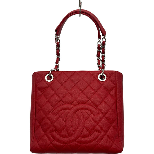 シャネル CHANEL PSTチェーントートバッグ A50994 18番台 レッド