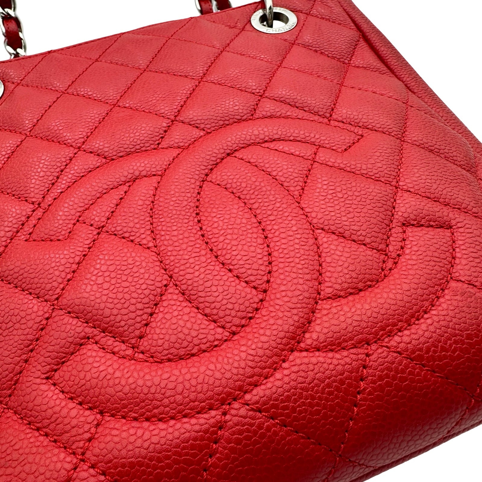 シャネル CHANEL PSTチェーントートバッグ A50994 18番台 レッド