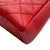 シャネル CHANEL PSTチェーントートバッグ A50994 18番台 レッド シルバー金具 キャビアスキン レディース ショルダーバッグ
