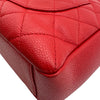 シャネル CHANEL PSTチェーントートバッグ A50994 18番台 レッド シルバー金具 キャビアスキン レディース ショルダーバッグ