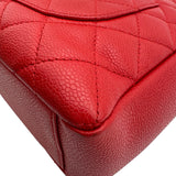シャネル CHANEL PSTチェーントートバッグ A50994 18番台 レッド シルバー金具 キャビアスキン レディース ショルダーバッグ