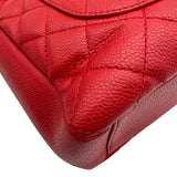 シャネル CHANEL PSTチェーントートバッグ A50994 18番台 レッド シルバー金具 キャビアスキン レディース ショルダーバッグ