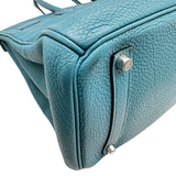 エルメス HERMES バーキン35 □O刻印 ブルージーン シルバー金具 トゴ レディース ハンドバッグ