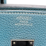 エルメス HERMES バーキン35 □O刻印 ブルージーン シルバー金具 トゴ レディース ハンドバッグ