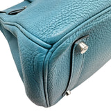 エルメス HERMES バーキン35 □O刻印 ブルージーン シルバー金具 トゴ レディース ハンドバッグ