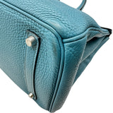 エルメス HERMES バーキン35 □O刻印 ブルージーン シルバー金具 トゴ レディース ハンドバッグ