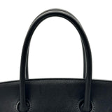 エルメス HERMES バーキン35 □J刻印 ブラック シルバー金具 エヴァーグレイン レディース ハンドバッグ