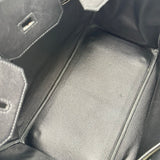エルメス HERMES バーキン35 □J刻印 ブラック シルバー金具 エヴァーグレイン レディース ハンドバッグ