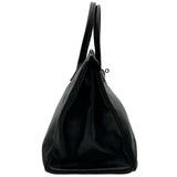エルメス HERMES バーキン35 □J刻印 ブラック シルバー金具 エヴァーグレイン レディース ハンドバッグ