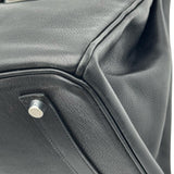 エルメス HERMES バーキン35 □J刻印 ブラック シルバー金具 エヴァーグレイン レディース ハンドバッグ