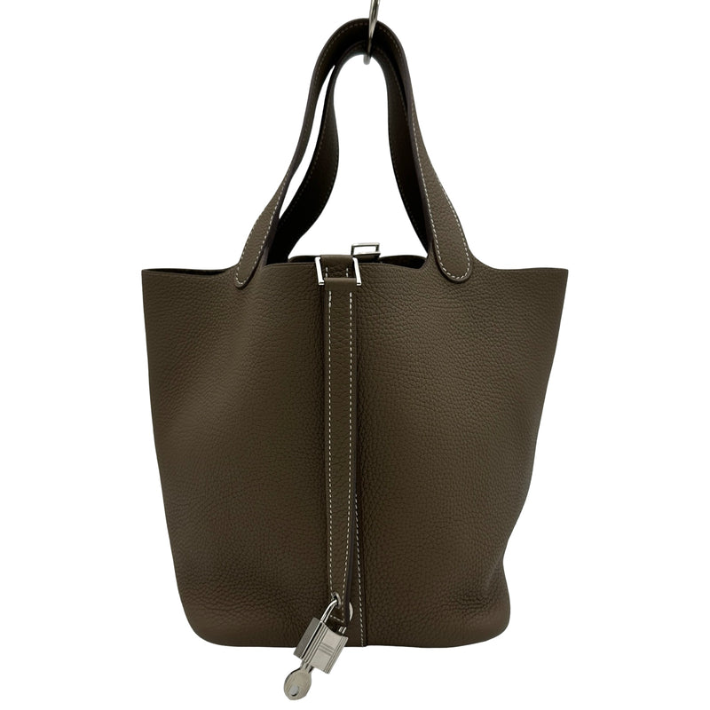 エルメス HERMES ピコタンロックMM Y刻印 エトゥープ シルバー金具