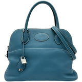 エルメス HERMES ボリード31 □K刻印 ブルージーン シルバー金具 トリヨン レディース ショルダーバッグ