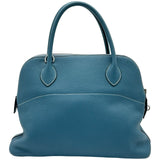 エルメス HERMES ボリード31 □K刻印 ブルージーン シルバー金具 トリヨン レディース ショルダーバッグ
