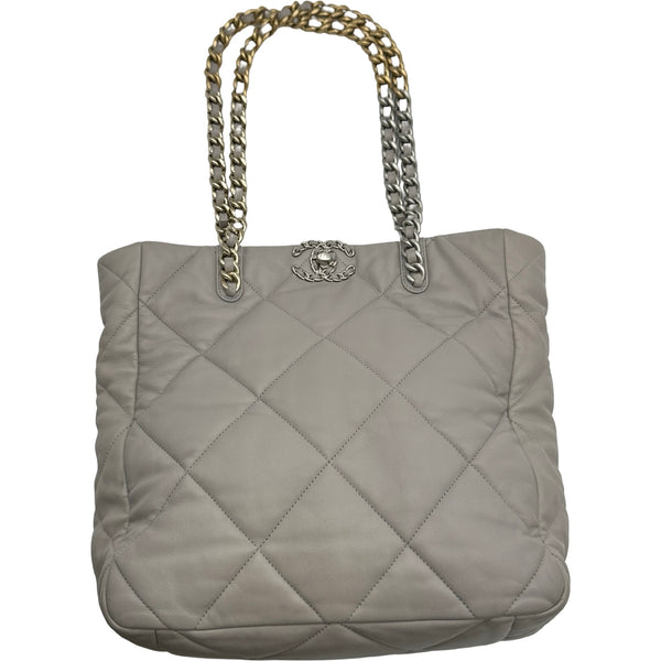シャネル CHANEL CHANEL19 チェーントートバッグ AS3519 グレー