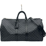 ルイ・ヴィトン LOUIS VUITTON キーポル･バンドリエール55 N41413 ブラック ダミエ・グラフィット メンズ ショルダーバッグ