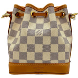 ルイ・ヴィトン LOUIS VUITTON ナノ・ノエ N40511 ホワイト/ピンク ダミエ・アズール/ヴィヴィエンヌ レディース ショルダーバッグ