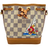 ルイ・ヴィトン LOUIS VUITTON ナノ・ノエ N40511 ホワイト/ピンク ダミエ・アズール/ヴィヴィエンヌ レディース ショルダーバッグ
